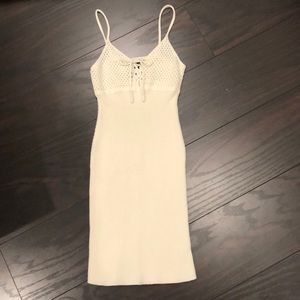 Windsor ribbed knit mini dress (S)
